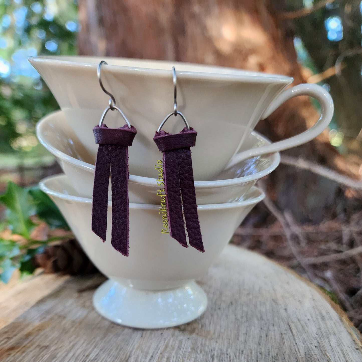 Larks Head Knot Earrings