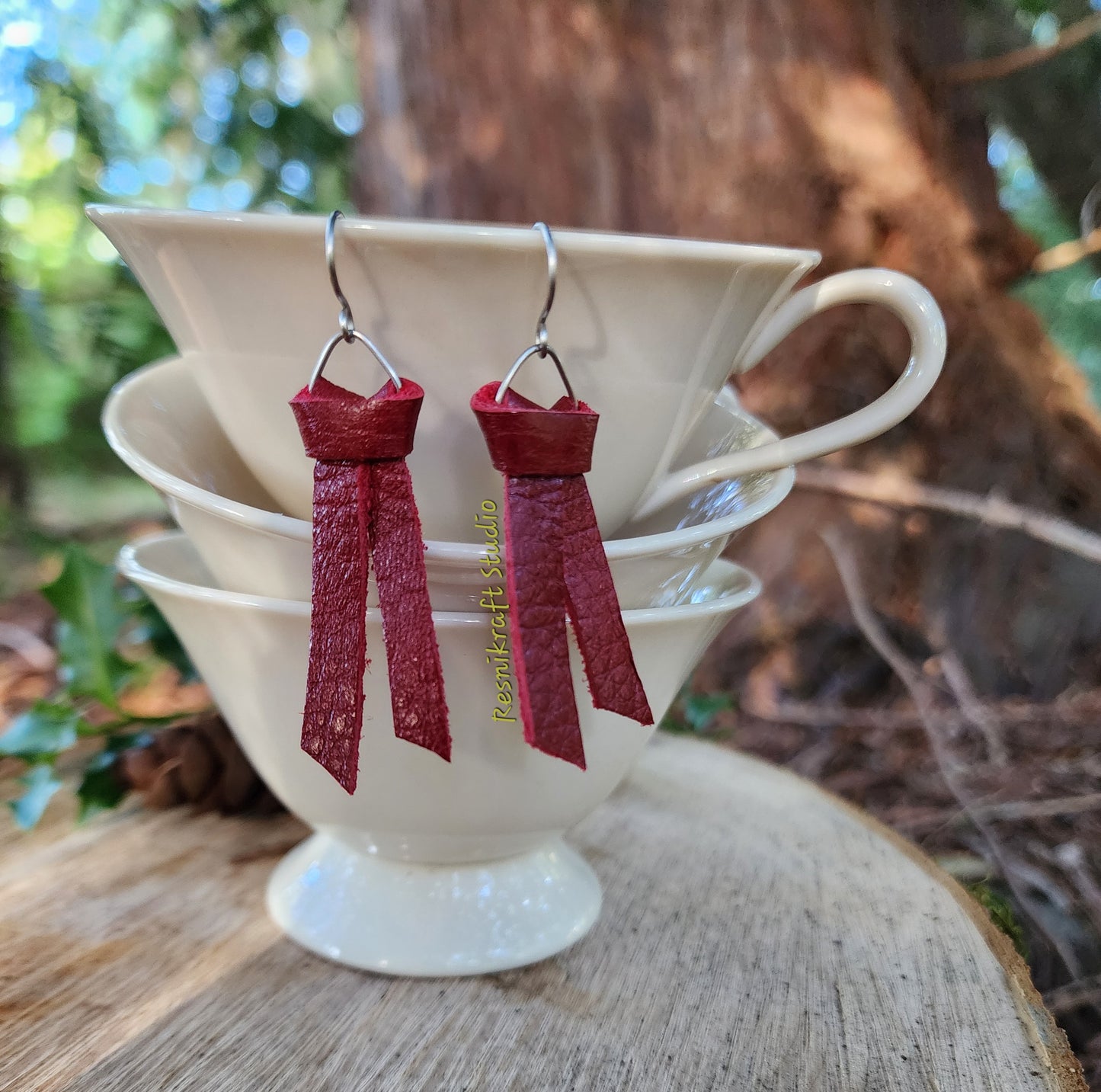 Larks Head Knot Earrings