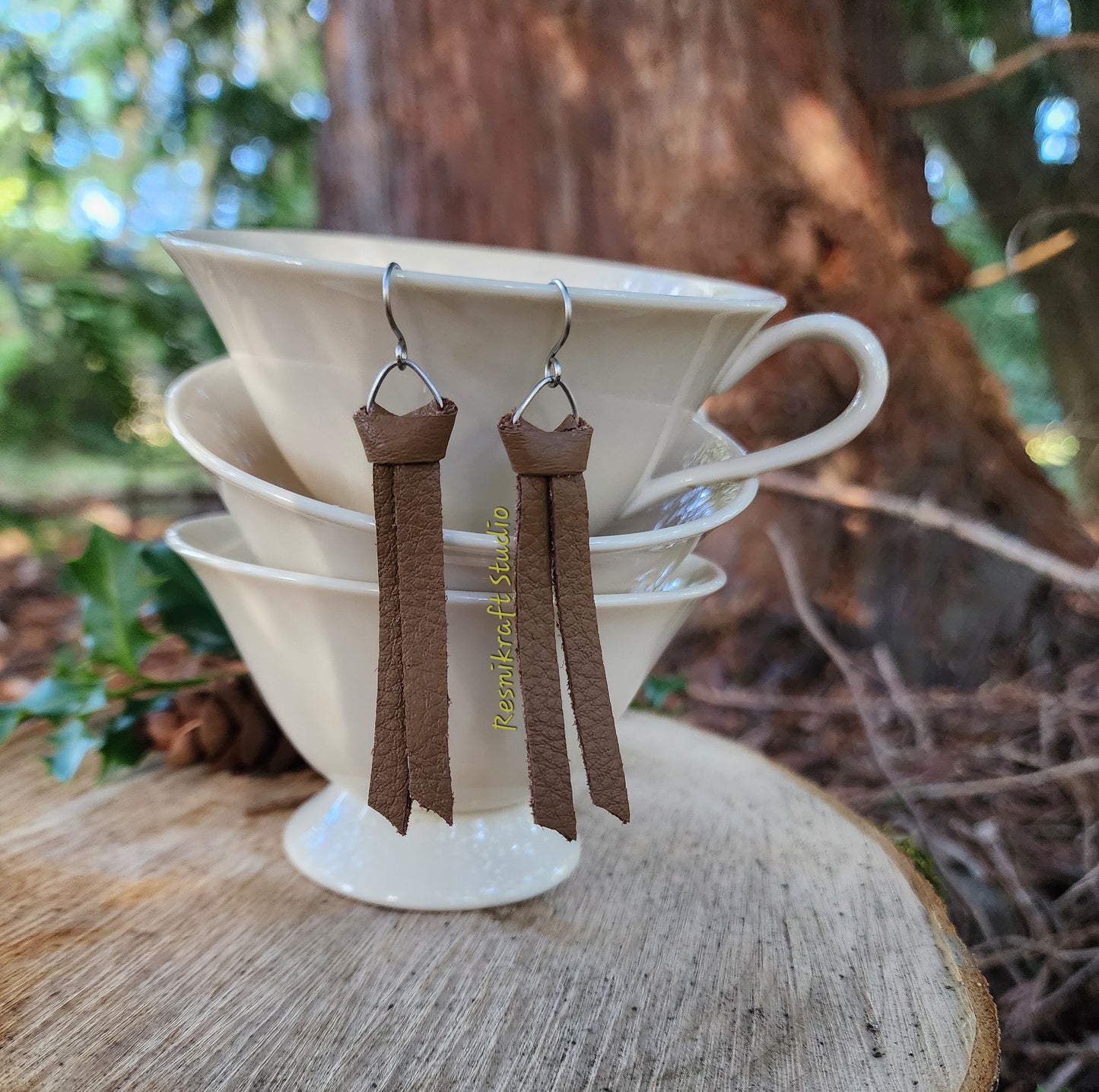 Larks Head Knot Earrings