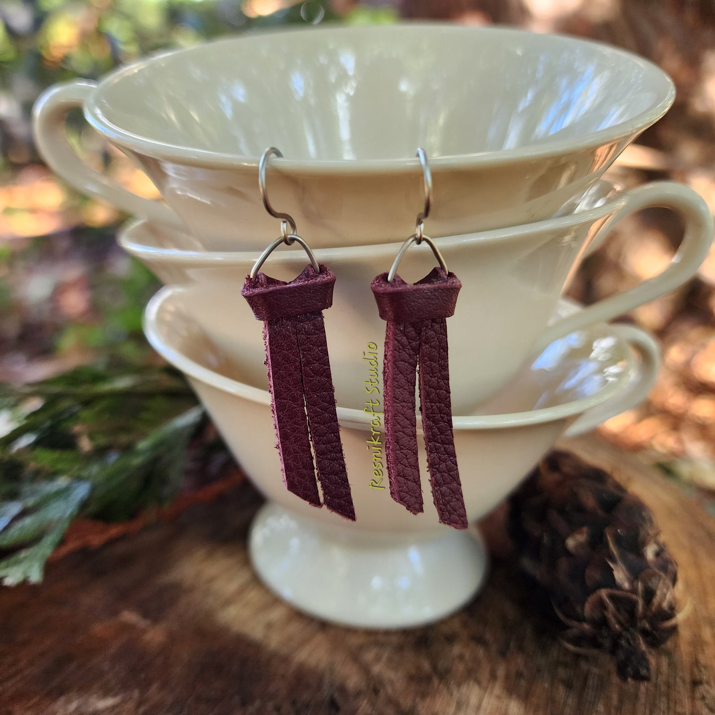 Larks Head Knot Earrings