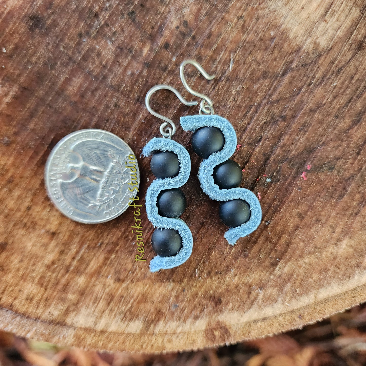 Squiggles and Stones Earrings