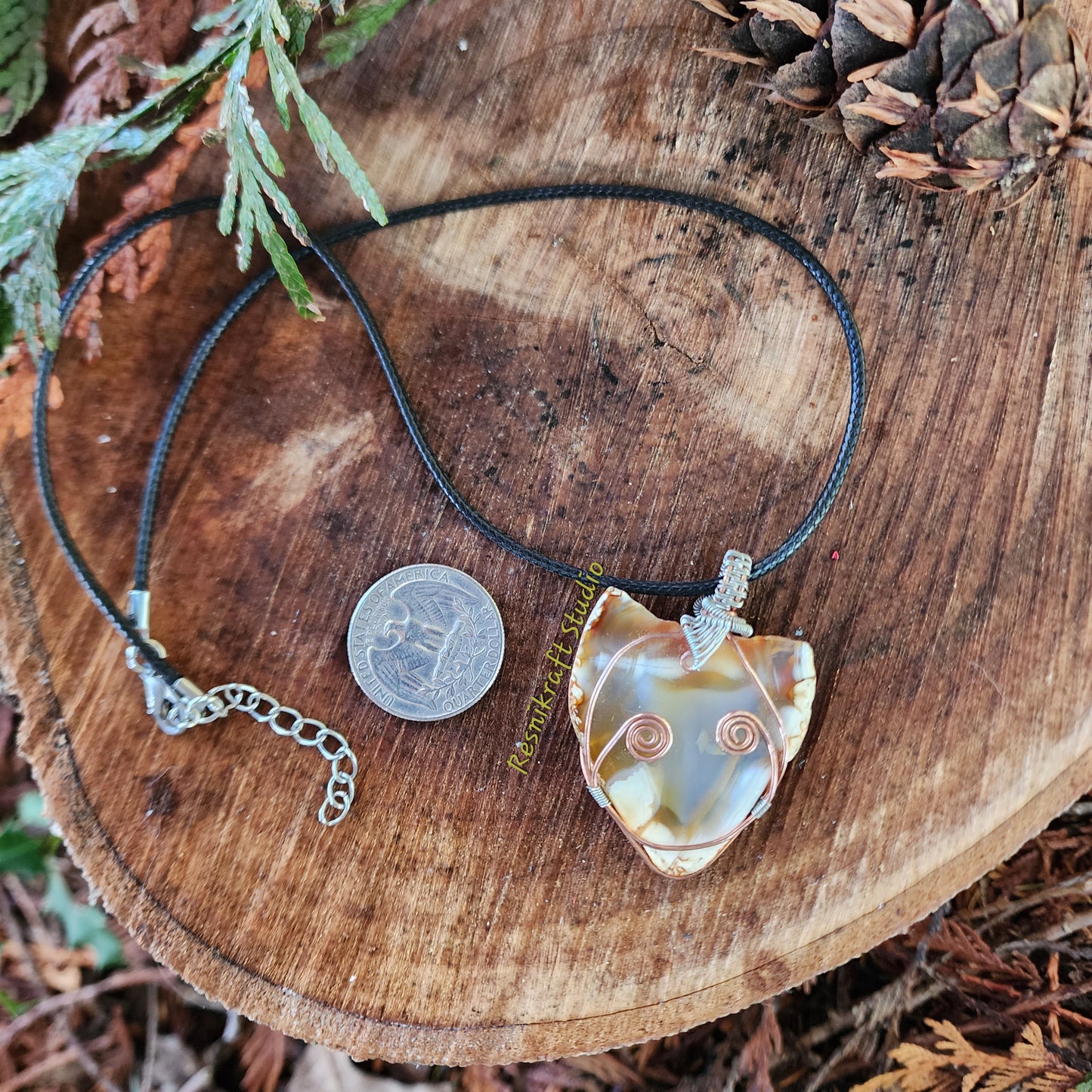 Wire Wrapped Agate 1
