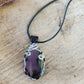 Wire Wrapped Amethyst Sage Chalcedony 2