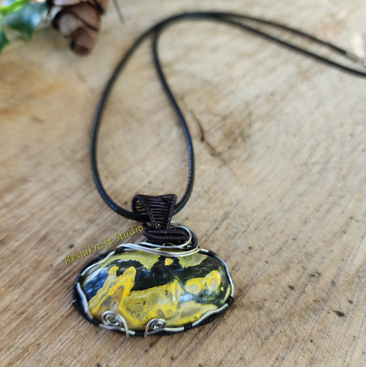 Wire Wrapped Bumblebee Jasper 1