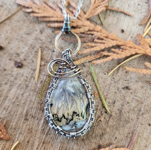 Wire Wrapped Tiger Dendrite