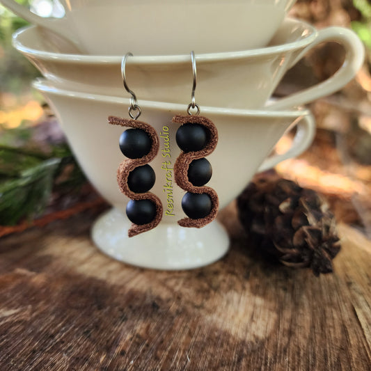 Squiggles and Stones Earrings