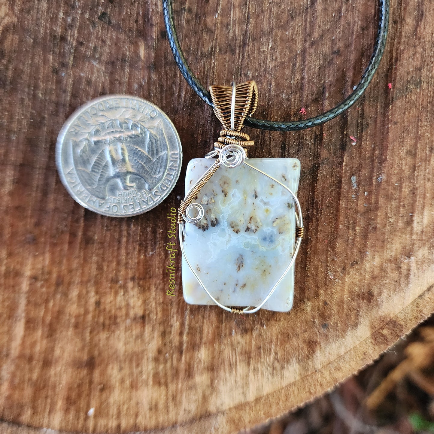 Wire Wrapped Agate 2